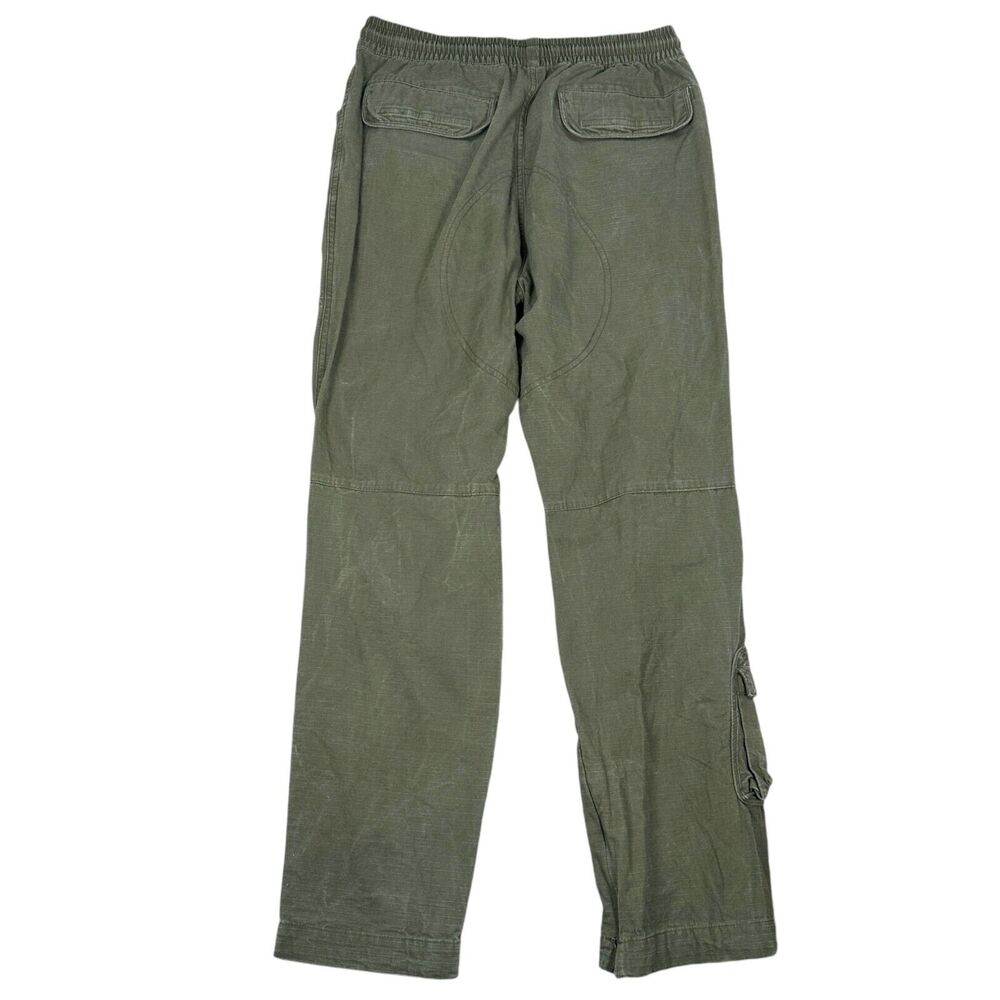 Richie Le Collection Cargo Pants Men’s Small Army Olive Green Pockets Drawstring